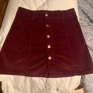 Burgundy Skirt